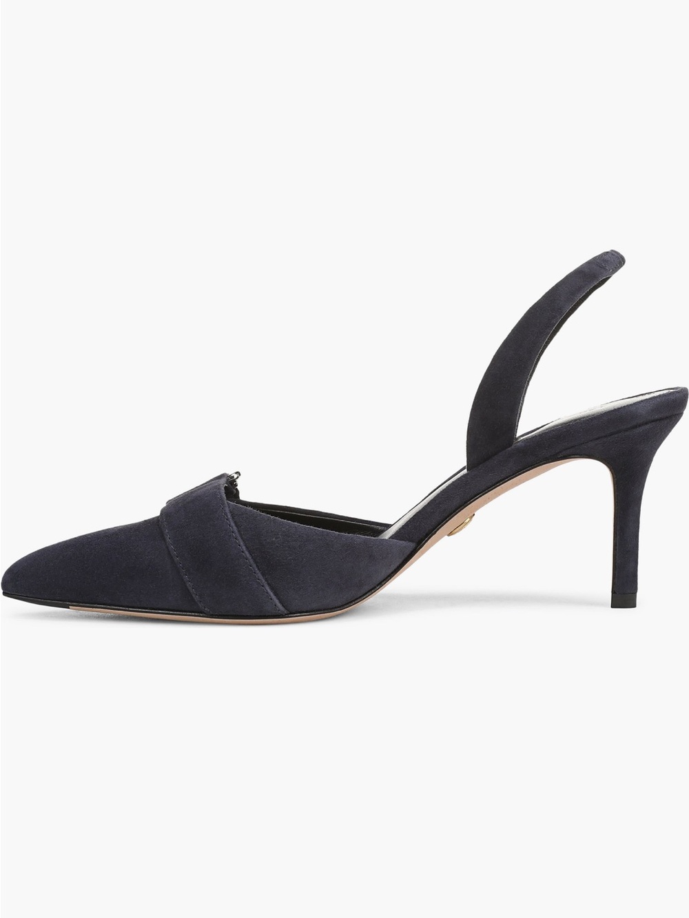 NEW Veronica Beard Loralyn Slingback Pointed Toe Pump in Navy Suede - Picture 8 of 13
